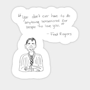 Mister Rogers Sticker